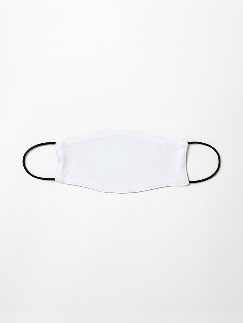 PENNY FARTHINGS in WHITE Flat Mask