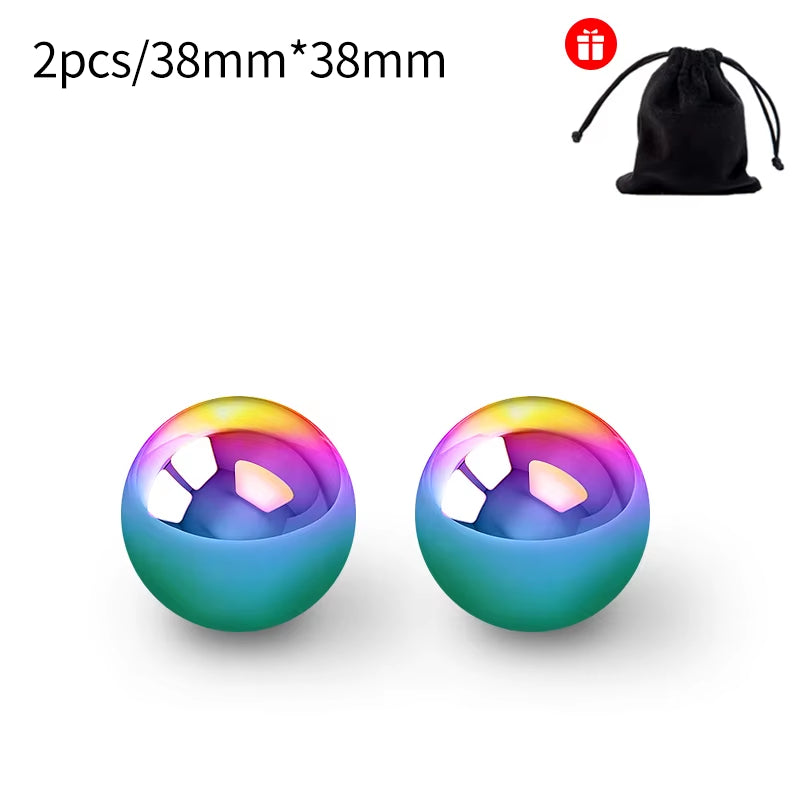 2Pcs Reusable Stainless Steel Ice Cubes Cooling Metal Ice Balls Whiskey Wine Beer Cooler Chilling Stones Bar Tool Accessories
