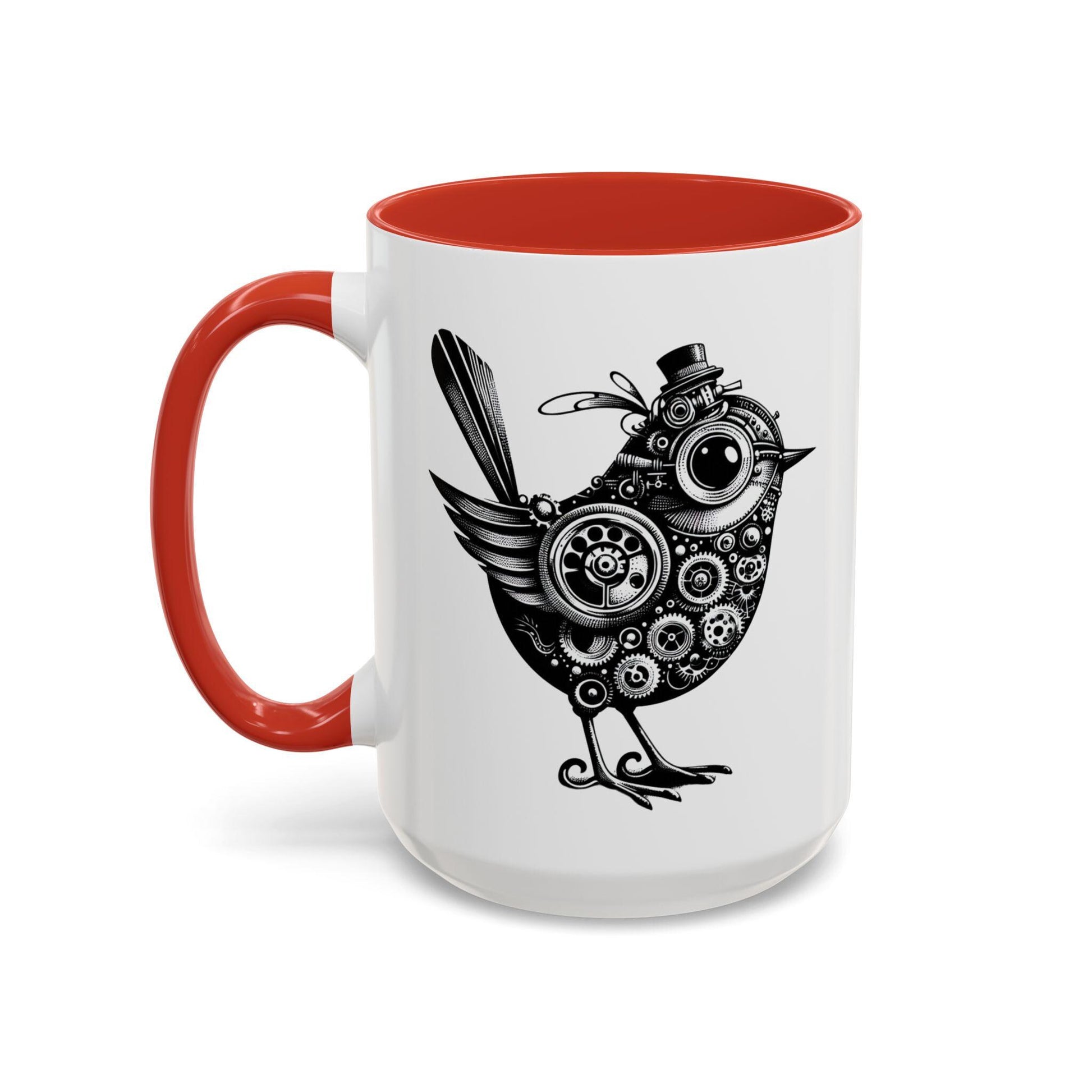 Steampunk Bird Coffee Mug Steampunk Tea Mug Vintage Mug Gift for Friend Mug Bird Mug Animal Lover Mug Quirky Mug Gear Mug for Husband