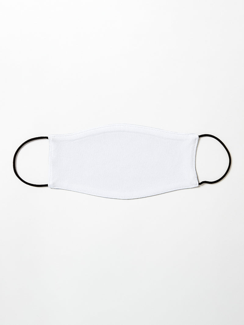 PENNY FARTHINGS in WHITE Flat Mask