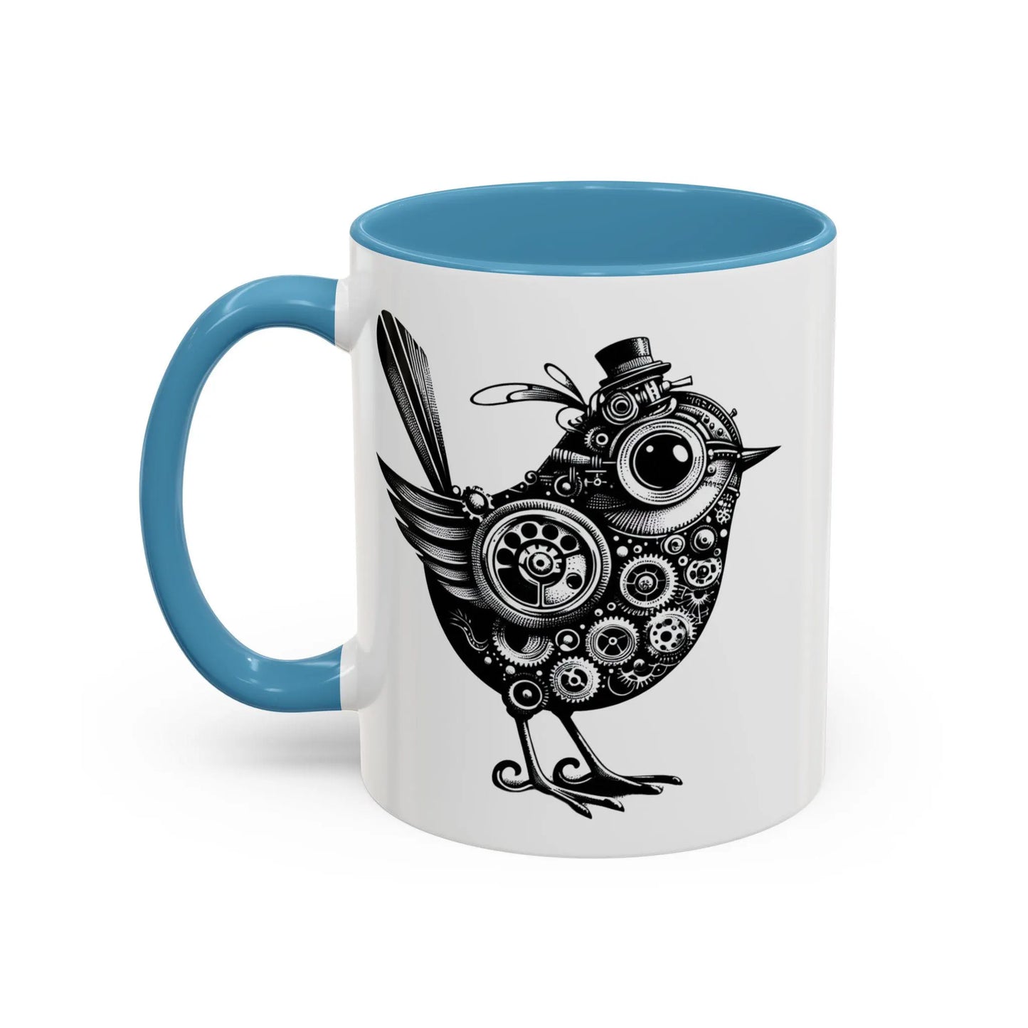 Steampunk Bird Coffee Mug Steampunk Tea Mug Vintage Mug Gift for Friend Mug Bird Mug Animal Lover Mug Quirky Mug Gear Mug for Husband