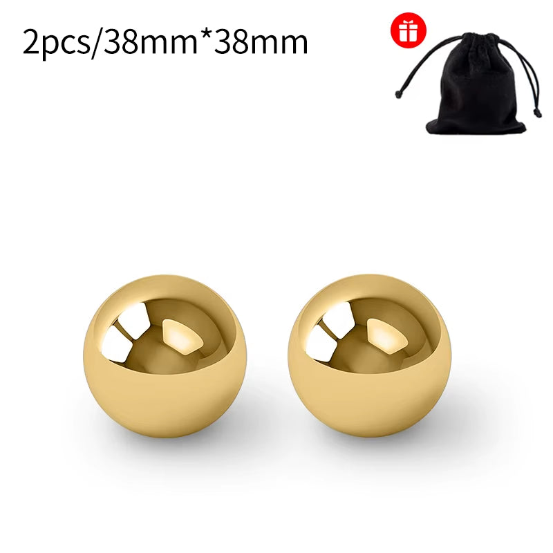 2Pcs Reusable Stainless Steel Ice Cubes Cooling Metal Ice Balls Whiskey Wine Beer Cooler Chilling Stones Bar Tool Accessories