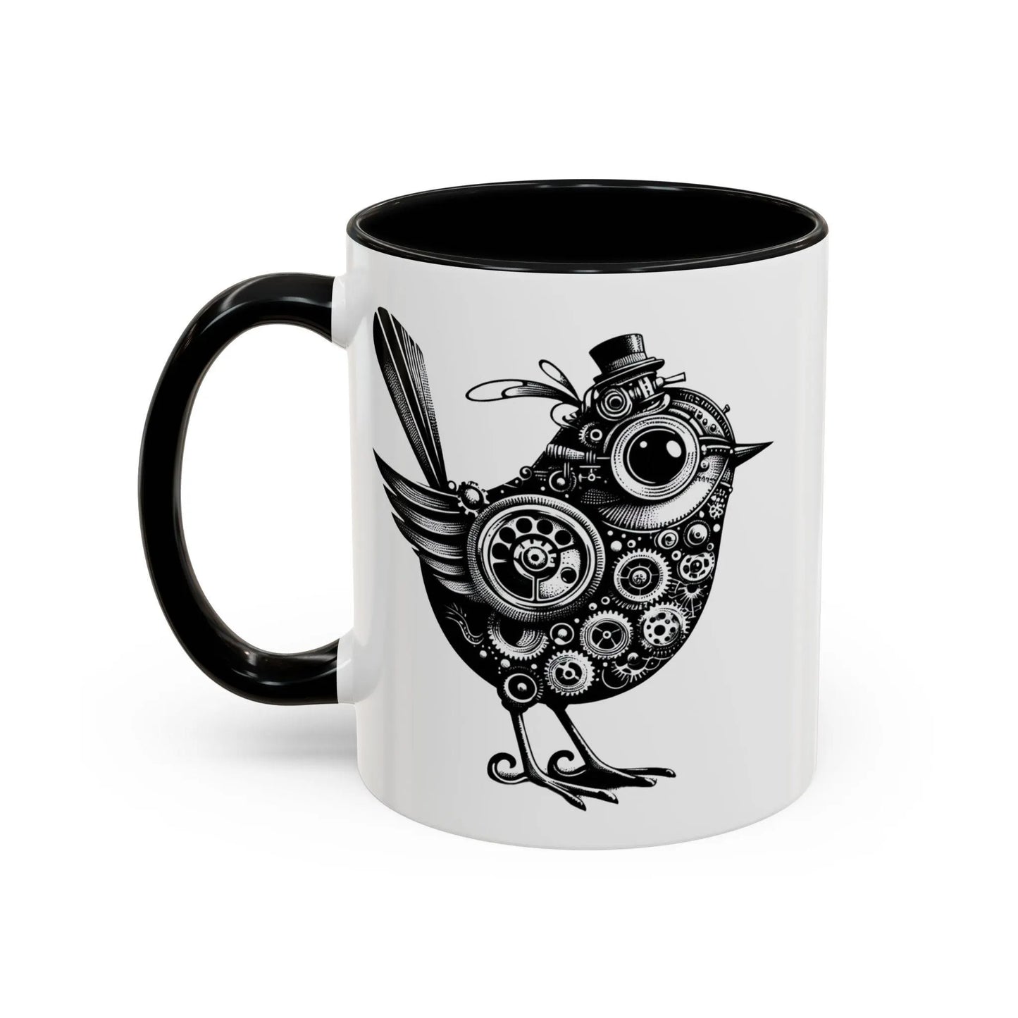 Steampunk Bird Coffee Mug Steampunk Tea Mug Vintage Mug Gift for Friend Mug Bird Mug Animal Lover Mug Quirky Mug Gear Mug for Husband