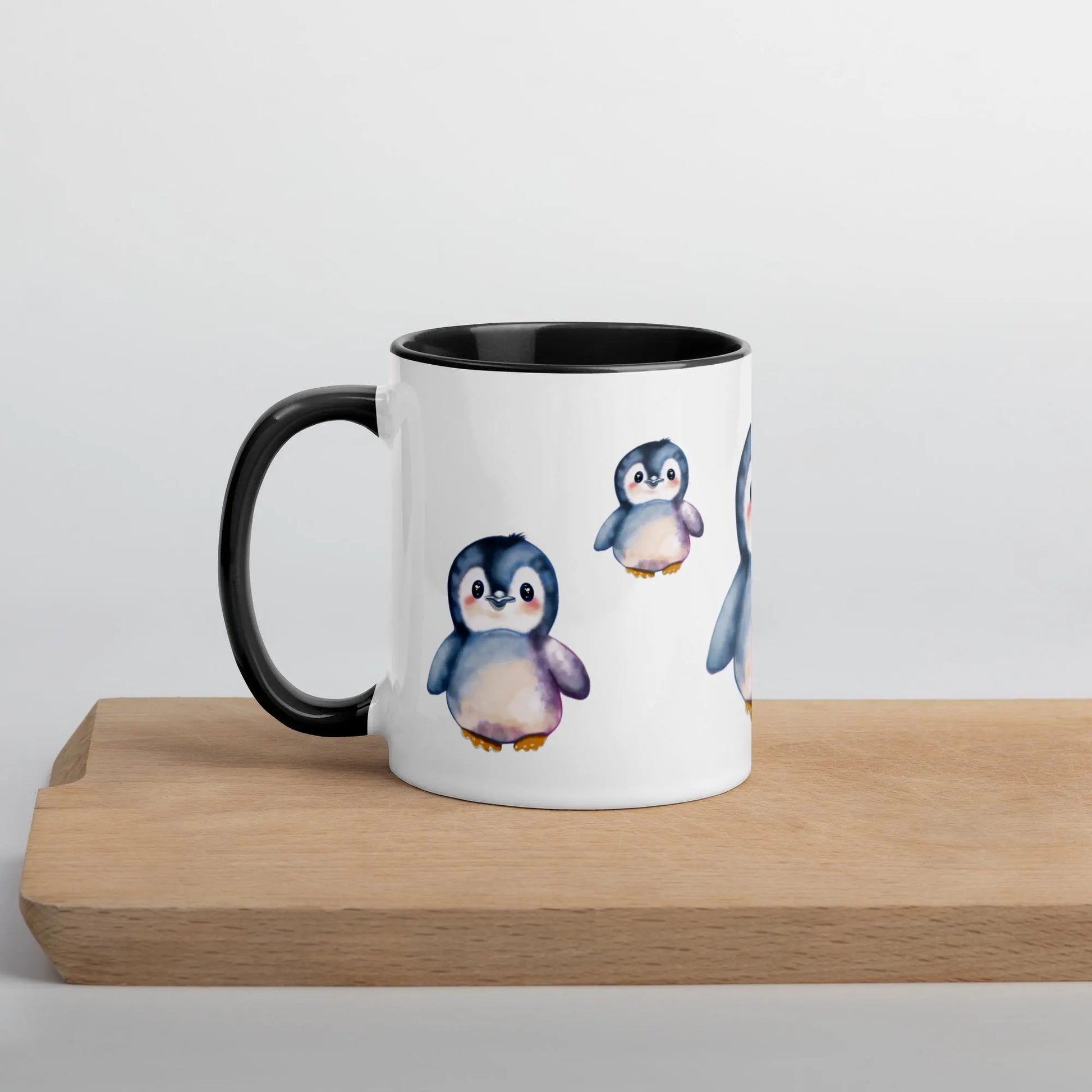 11Oz Ceramic Mug – Adorable Penguin Illustration, Dishwasher & Microwave Safe