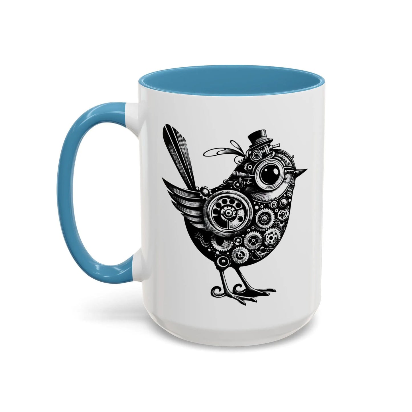 Steampunk Bird Coffee Mug Steampunk Tea Mug Vintage Mug Gift for Friend Mug Bird Mug Animal Lover Mug Quirky Mug Gear Mug for Husband